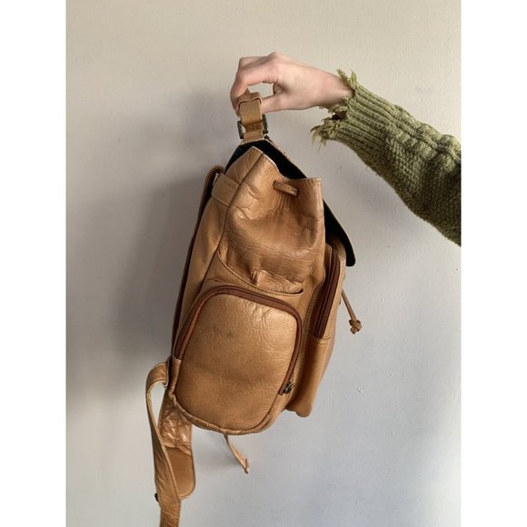 genuine leather small backpack purse main image 7